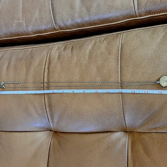 Monet Gold Colored "K" Pendant Necklace With Locket and Key Inside - Picture 4 of 4